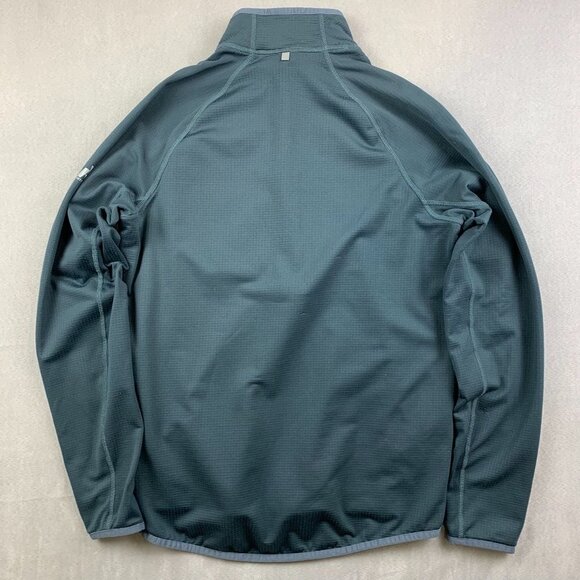 Eddie Bauer First Ascent Mens Sweater Medium Gray 1/4 Zip Fleece Lined Free Heat - Picture 11 of 12